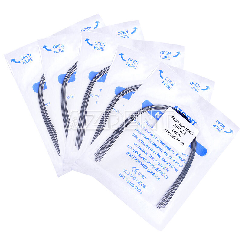 50X Dental Orthodontic Stainless Steel Rectangular Arch Wire 16X22 Upper Natural