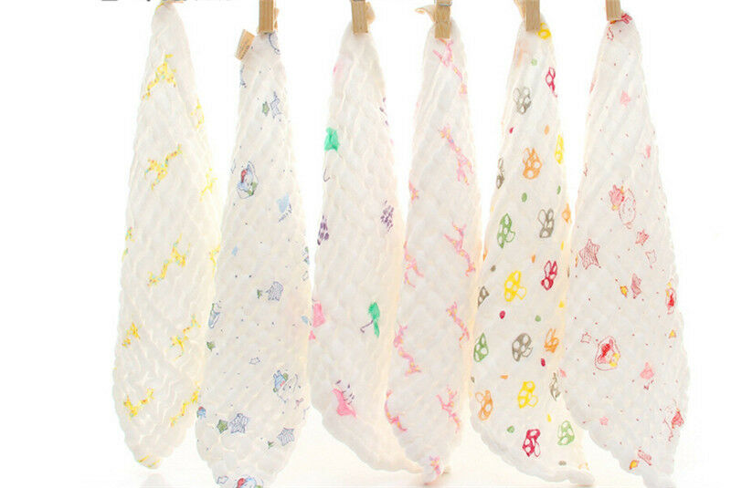 Baby Cotton Gauze Towel Towel Wash Cloth Handkerchiefs Feeding Saliva Tow.l8
