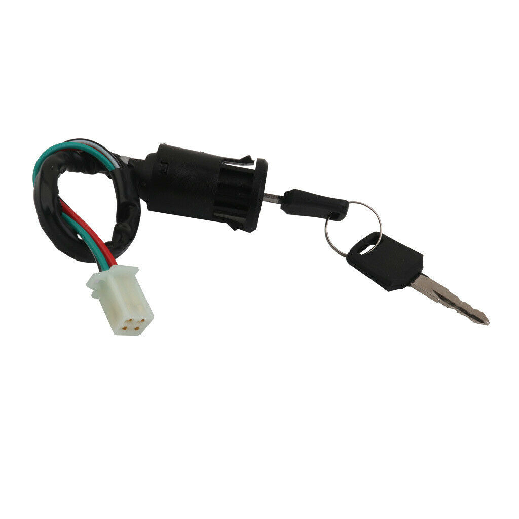 110cc-250cc Motor Bike 4 Wires Ignition Key Barrel Switch Set w/ 2 Keys