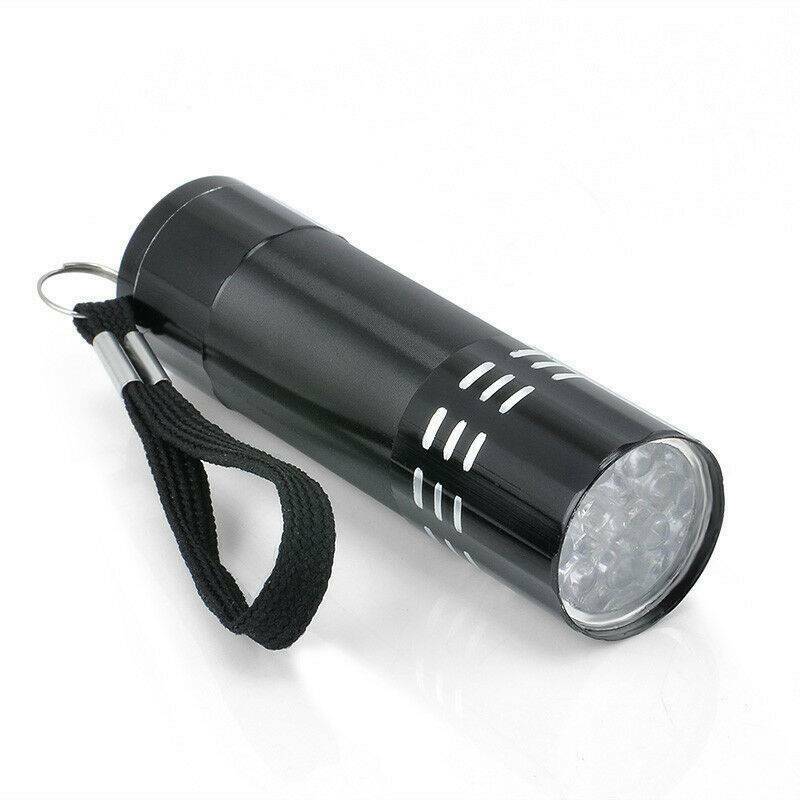 Pocket 9LED Mini Aluminum UV Ultra Violet Flashlight Blacklight Torch Light Lamp