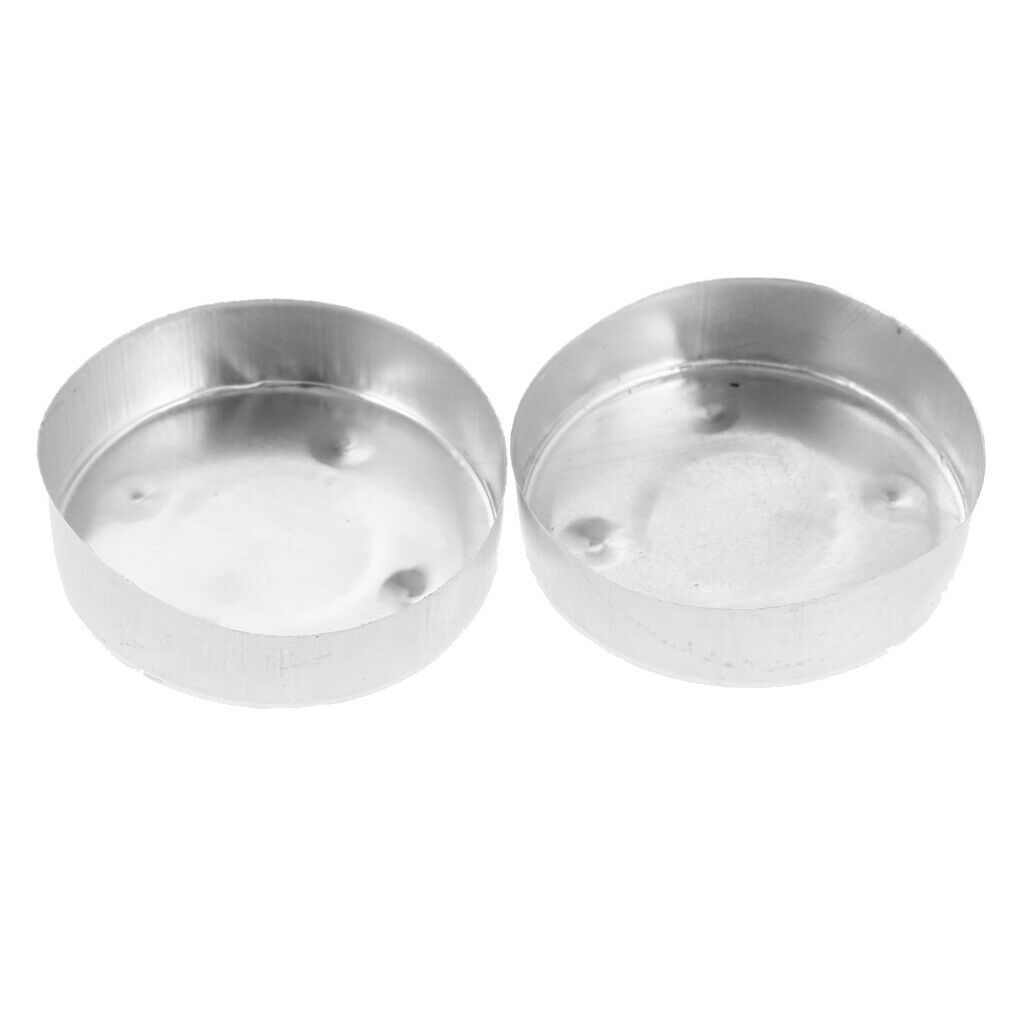 100x Mini Aluminum Tea Light Tins Empty Case Containers for Candle Making # 1