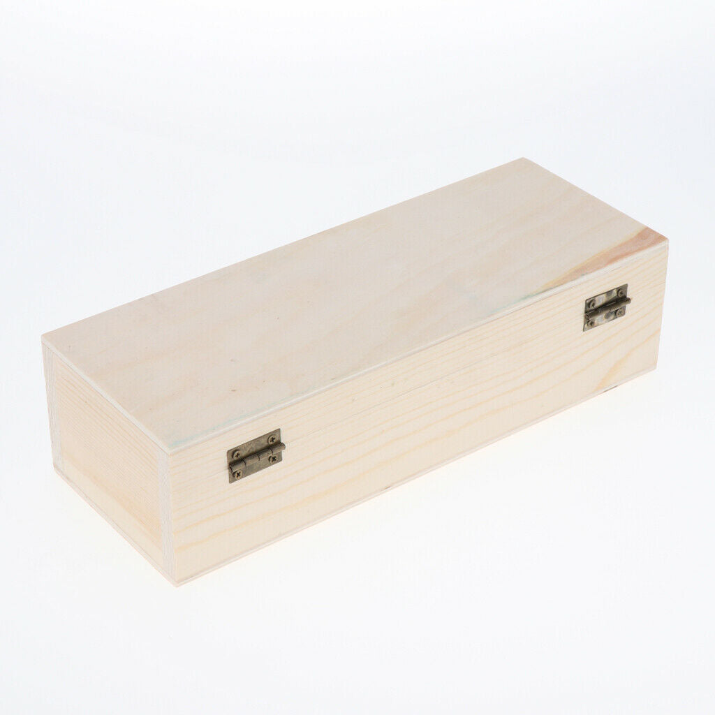 Wood Storage Box Retro Jewelry Holder Chest Container Ring Earring DIY Case