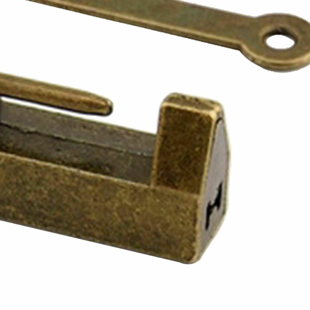 Retro Chinese Padlock Collectible Alloy Mini Lock for Cabinet Wine Boxes