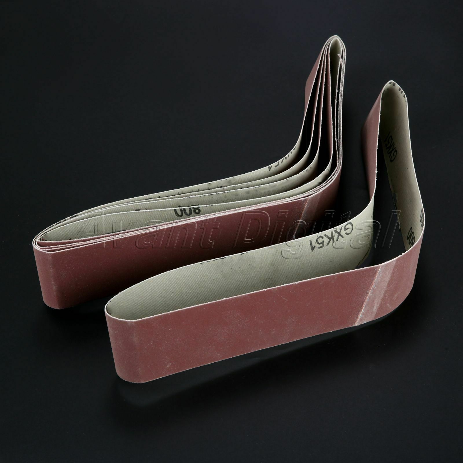 Aluminium Oxide 800# Grit Sharpening Belts Abrasive Polishing Sanding Paper 5pcs