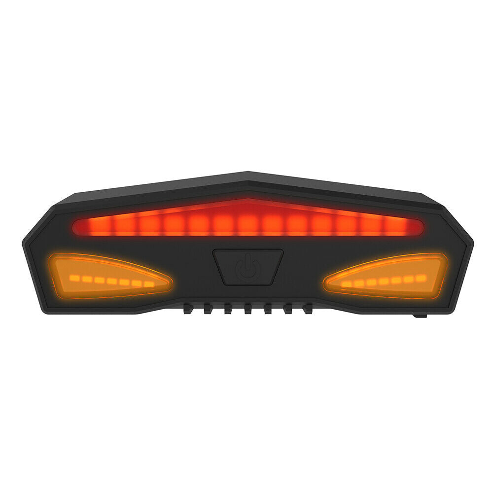 3 Lighting USB Bike Tail Light LED Bicycle Rear Brake Turn Signal Warning Light