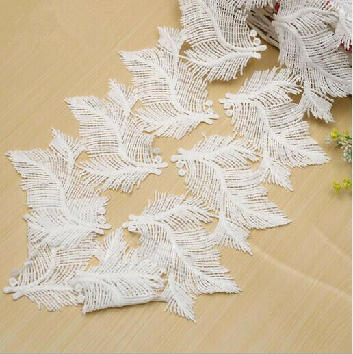 2 Yards Cotton Feather lace Trims Fit decoration clothes/curtain Home Decoration