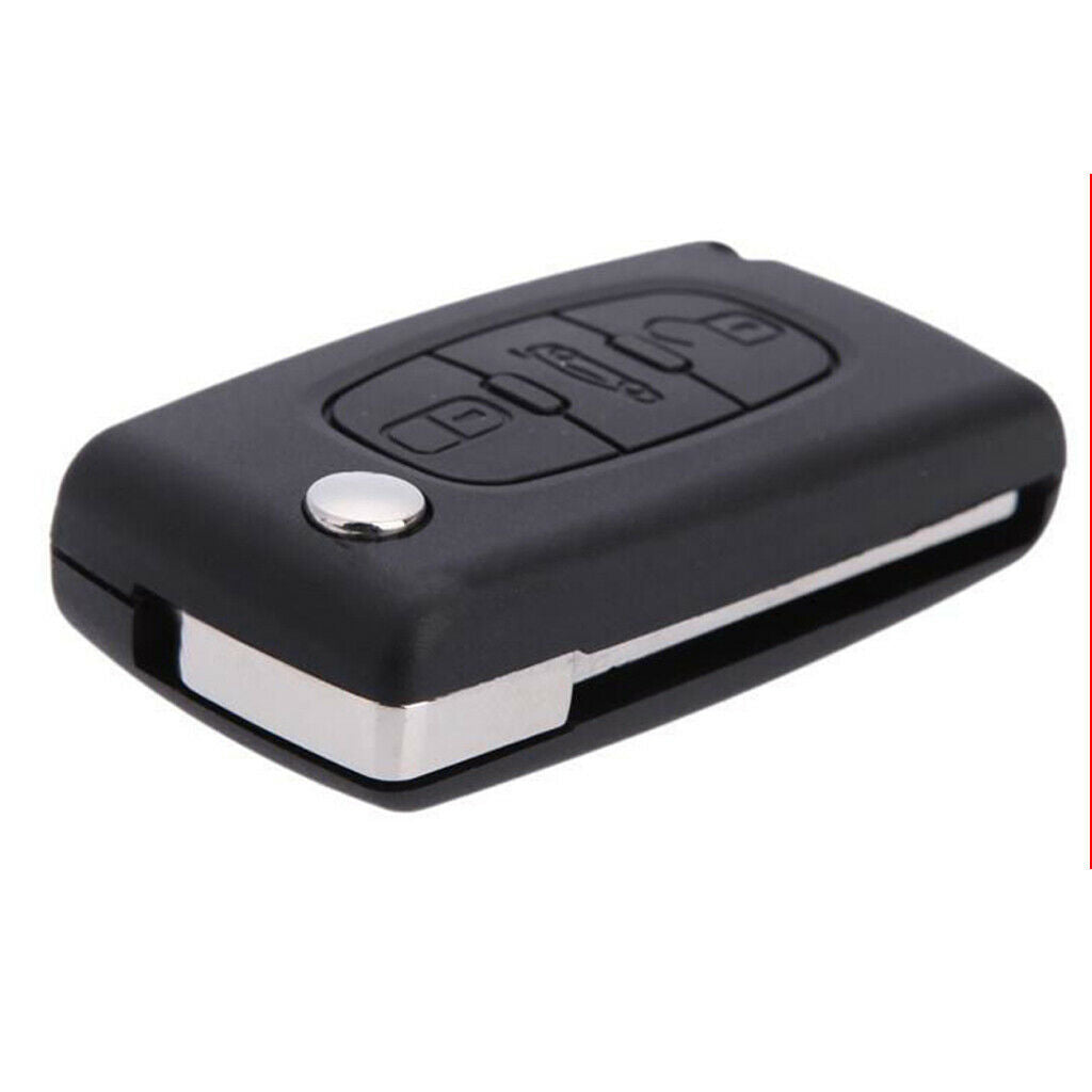 3-Button Remote Flip Key Fob 433MHz ID46 Chip for PEUGEOT 207 307 308