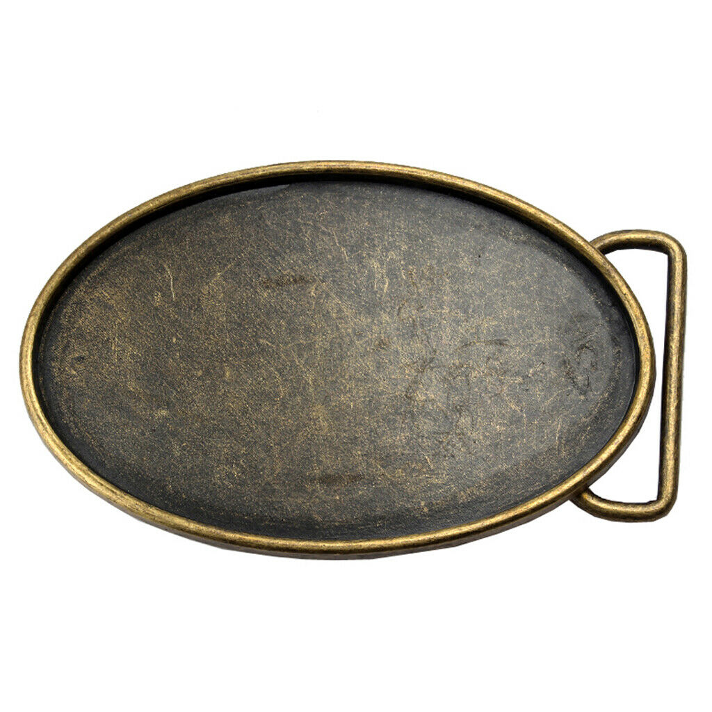 Cowboy Belt Buckle Oval Mens Alloy Classic Hip Hop Belt Buckle Western Style