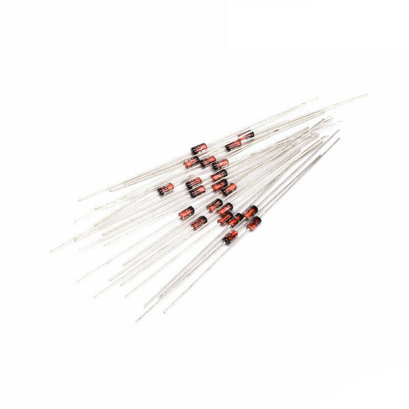 50pcs DIP Diode 1N60 DO-35 detector diode Semiconductors Actives Rectifiers