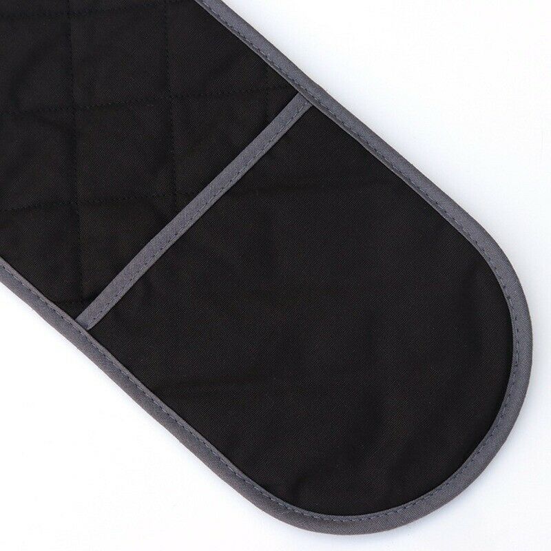 Double Oven Gloves Heat Resistant Insulated Cotton Padded Potholders Non Slip