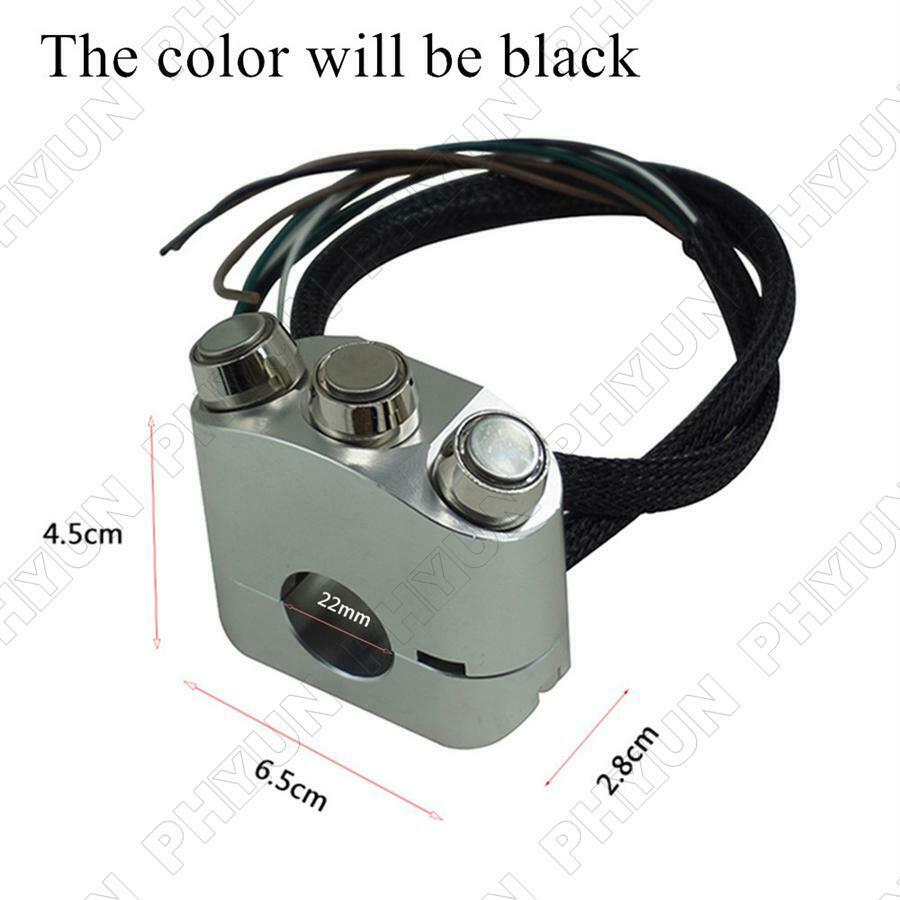 Universal Motorcycle Handlebar Control Switch Headlight Spotlight Start Button