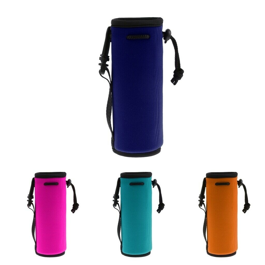 2x Durable Neoprene Insulated Sleeve Holder Bag for 500ml Water Bottle Cup