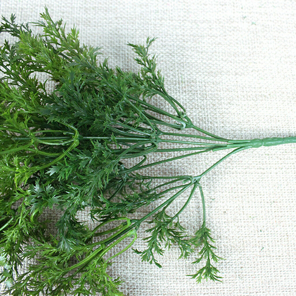 Realistic Parsley Plant Lifelike Green Potted Flower Decor for Indoor Office