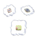 3pcs Fondant Cookies Pastry Sugar craft Decorating Mold Frame Cutter Tool  Y Lt