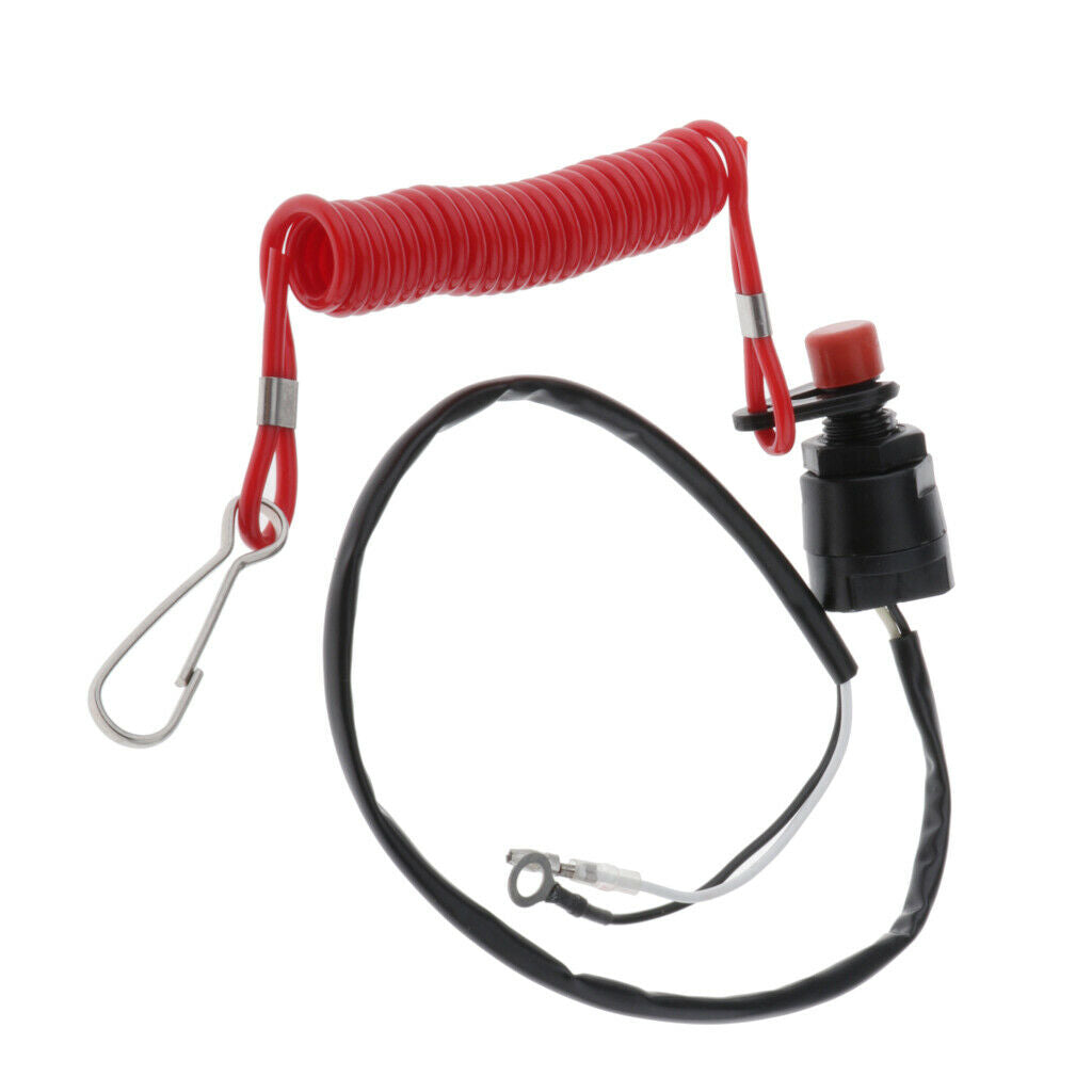Safety Boat Motor Outboard Emergency Kill Switch Key Lanyard Ignition