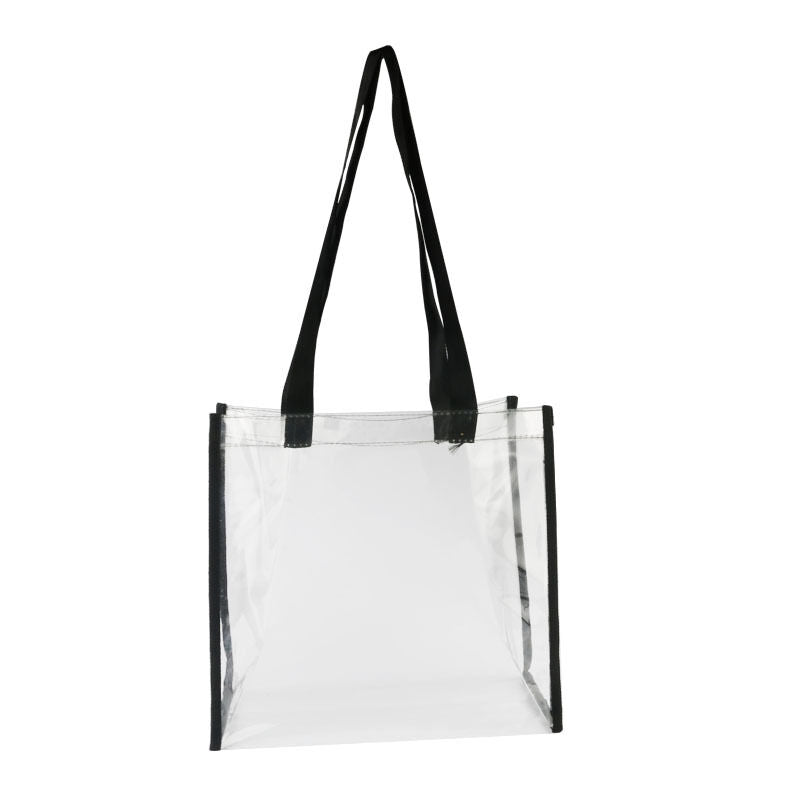 Fashion Women Clear Tote Bag Crystal PVC Handbag Tote Shoulder Transparent Beach