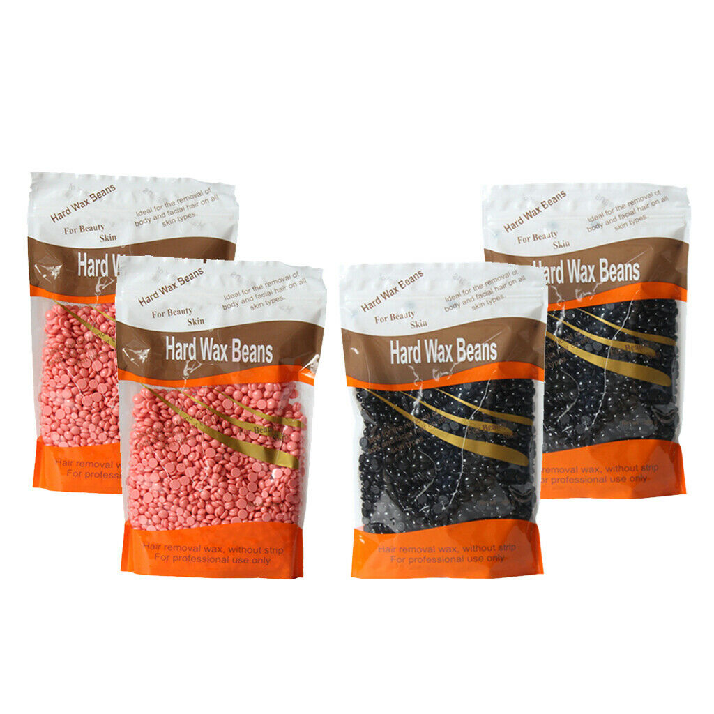 4pcs Depilatory Hot Hard Wax Beans Beads Pellet Effective Hair Removal