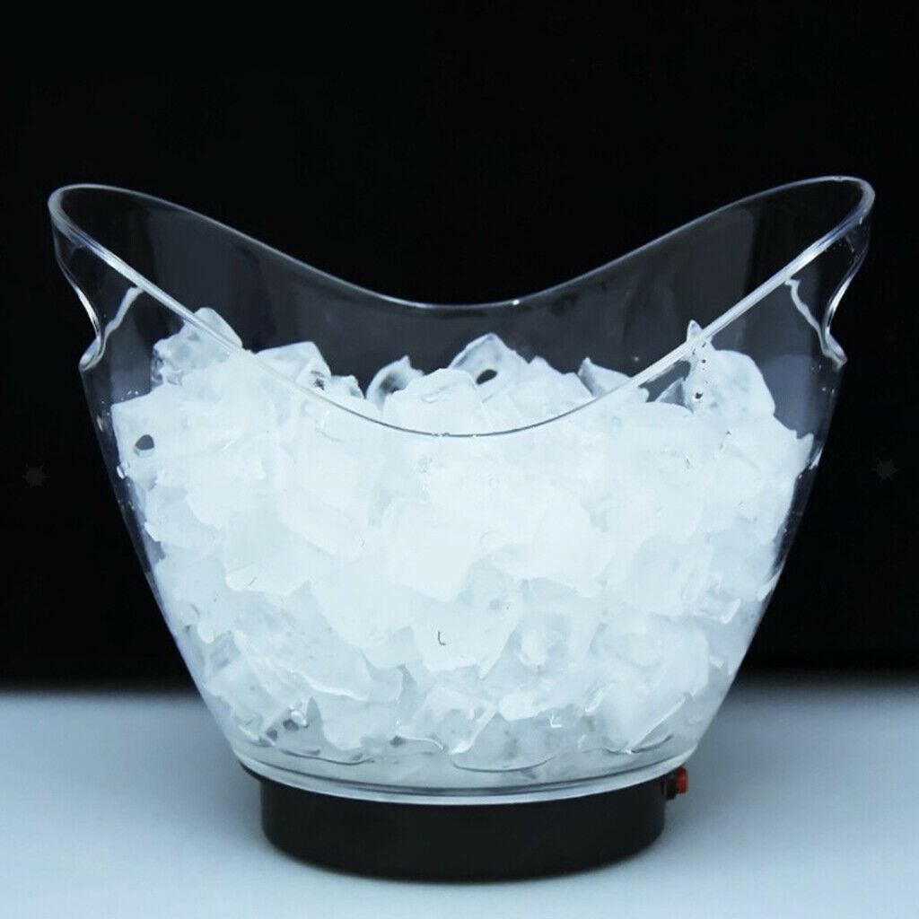 Luminous Ice Bucket Whisky Cooler Barrel Drink Freezer for Parties KTV Bar