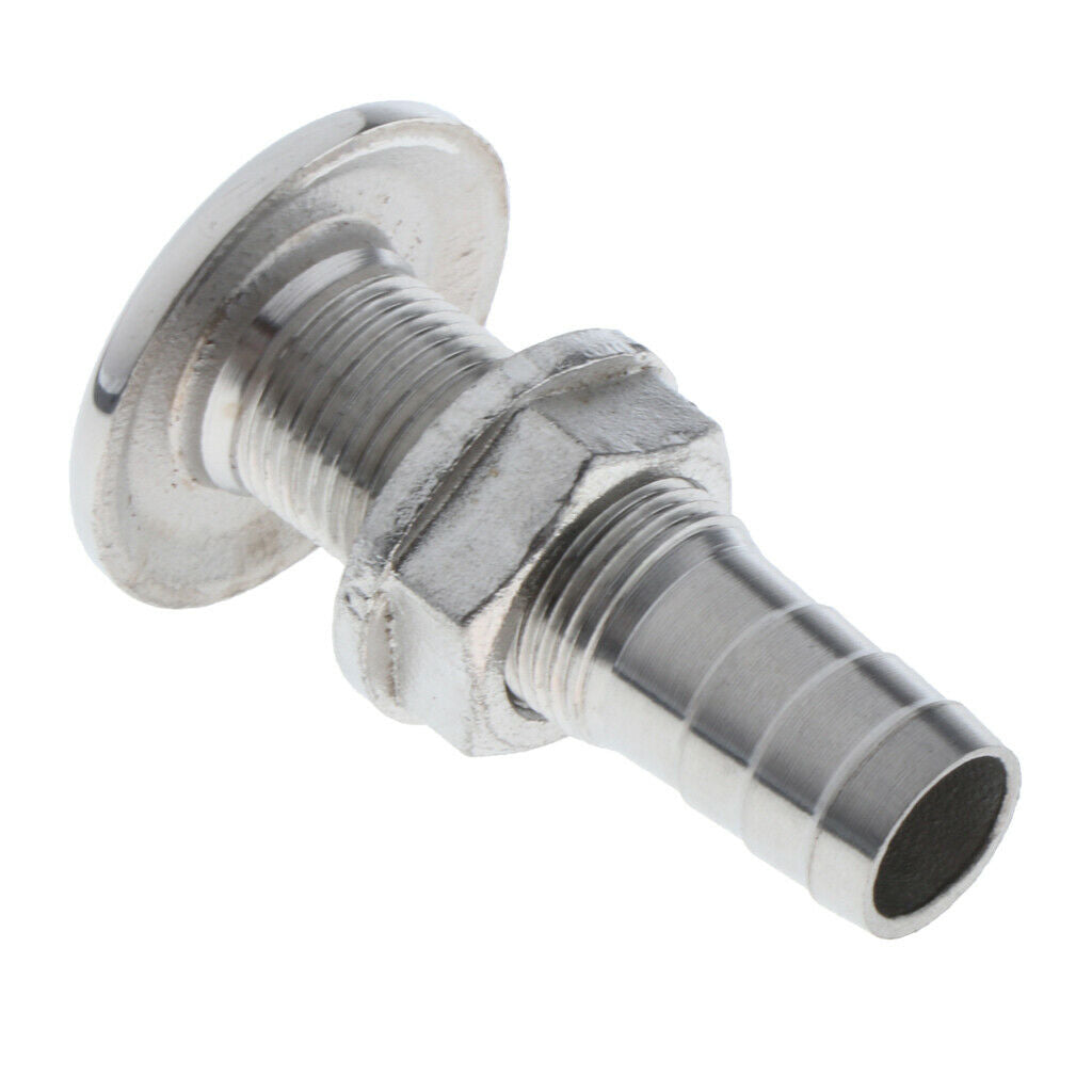 316 Stainless Boat Thru Hull Fitting Outlet Drain Joint for Boat Yacht Accs