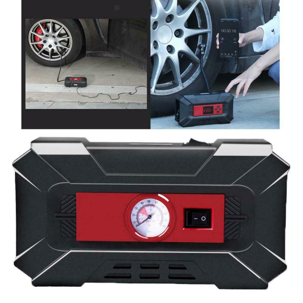 Tire Inflator Car Air Pump Compressor with Meter Guague Fast Charge 70L/min.