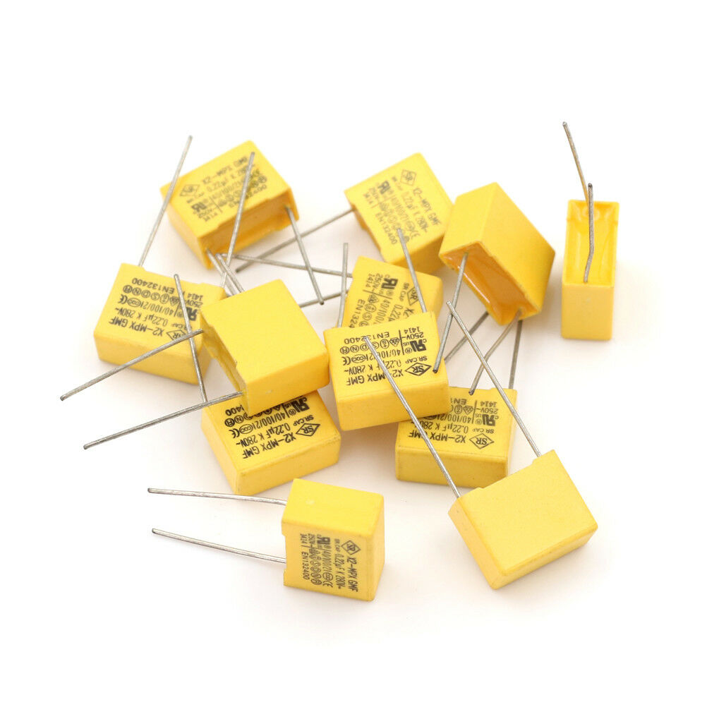 10 Pcs AC 275V 0.47uF Polypropylene Film Safety Capacitors -CLRASK RAPTUKR Qx