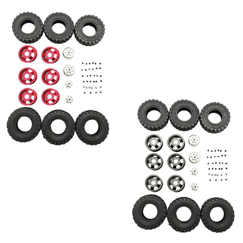 DIY Double Tire Metal Wheel KIT for Wpl B14 B24 Q62 Q63 1/16 Truck 4WD Rc Car R1