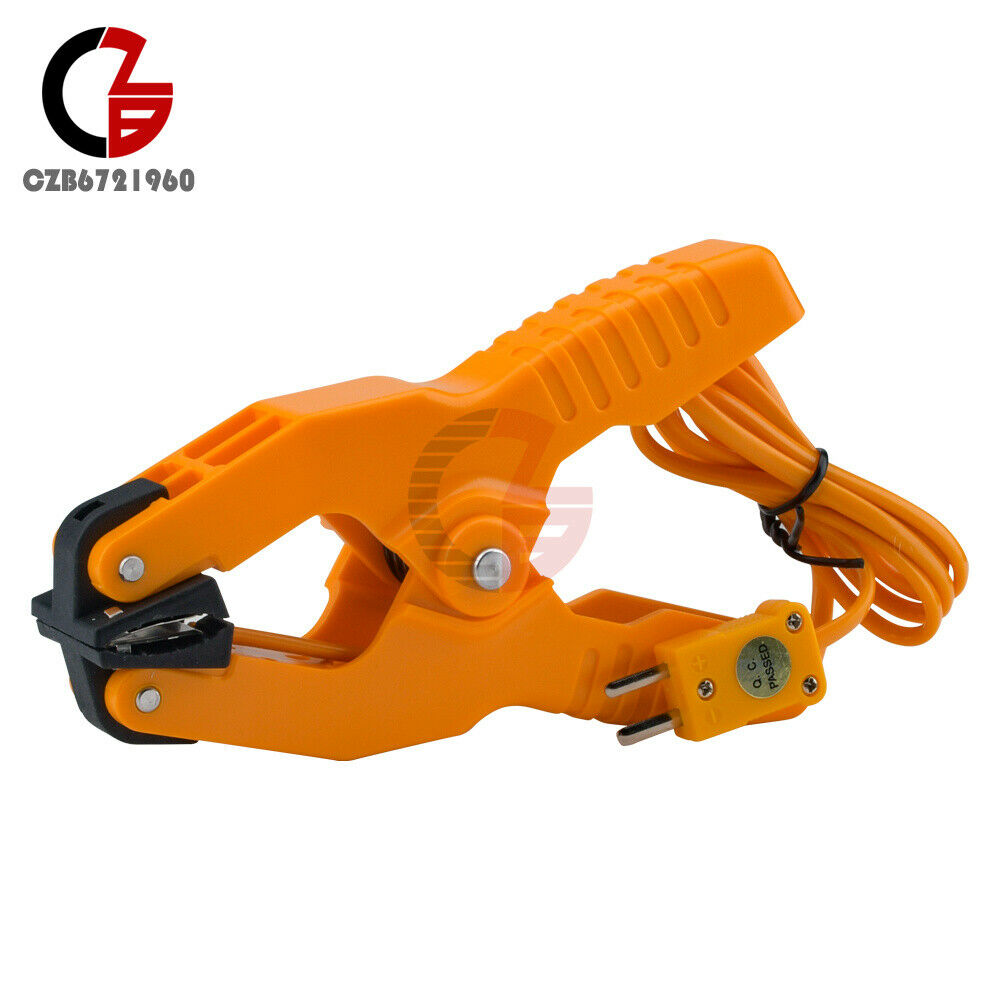 HT-05 Temperature Test Clamp Lead Clip K-Type Probe Thermocouple Pipe Clamp