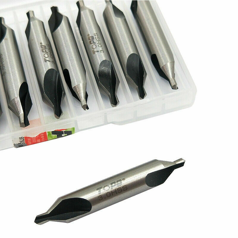 5pcs Φ3 High quality 3mm Premium HSS Center Drill 60° Combined Countersink TOOLS