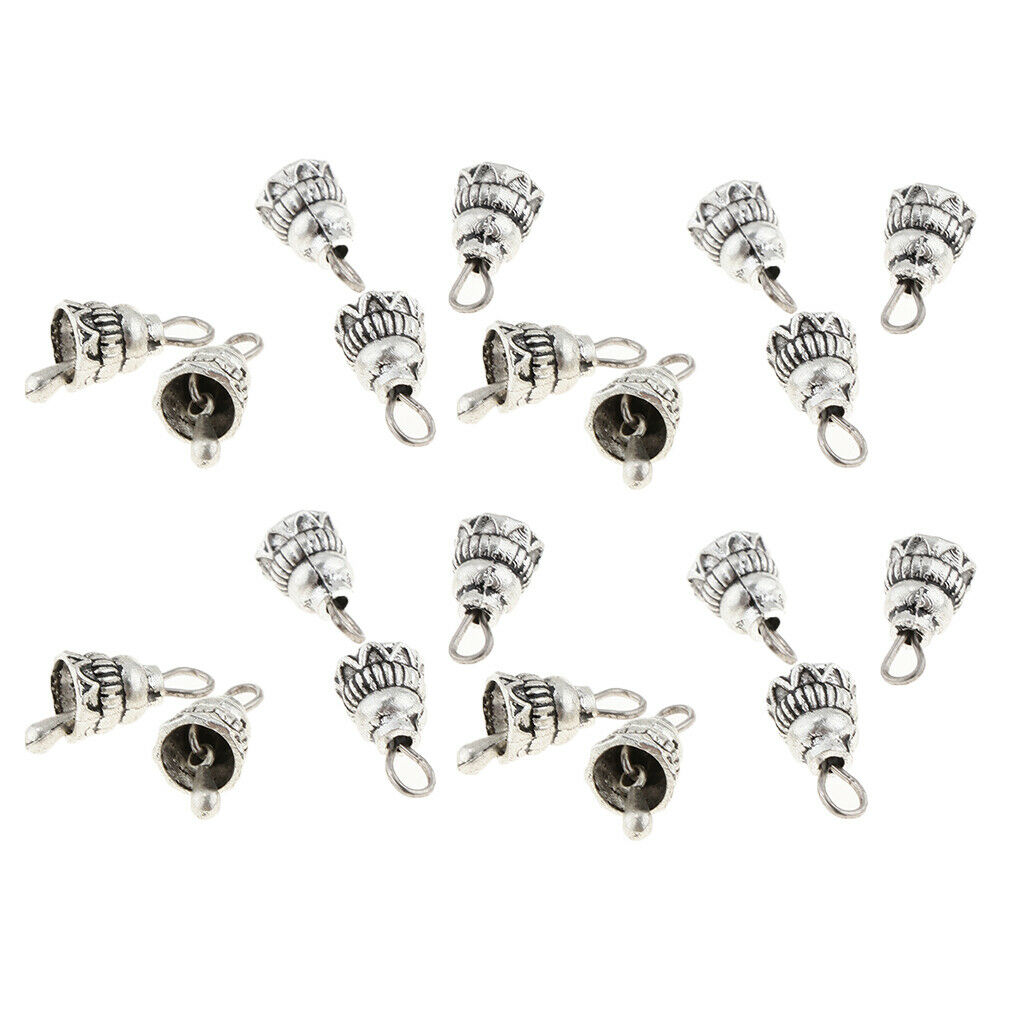 20Pc Christmas Jingling Bell Charm Pendant for DIY Necklace Bracelet