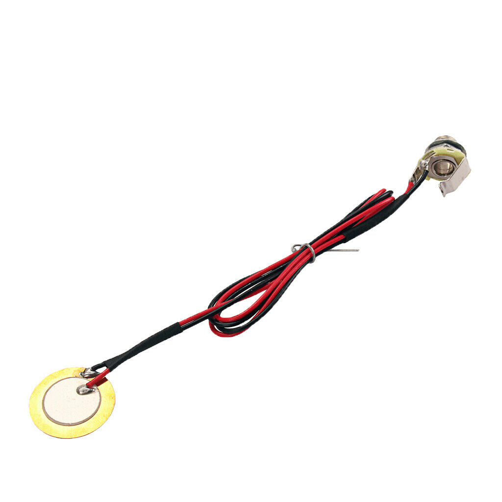 1pc Pre-wired Pickup Piezo Drum Trigger Transducer for Guitar Mandolin Uke