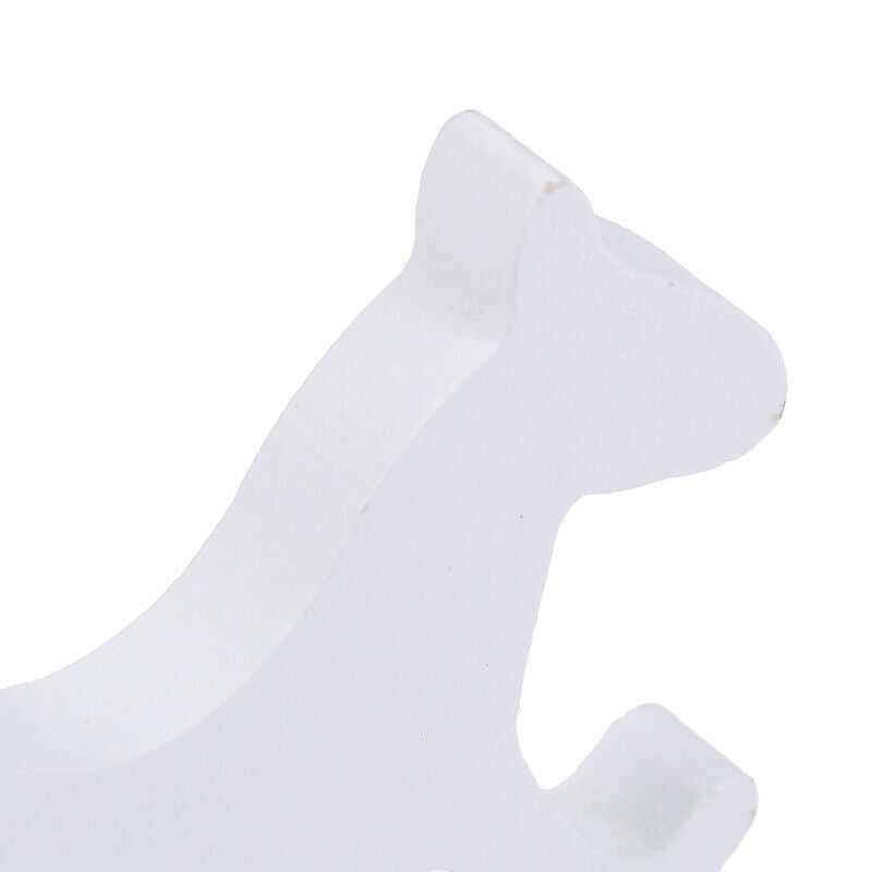 New Miniatures White Wooden Rocking Horse Trojan Home Decor Crafts Kids T.l8