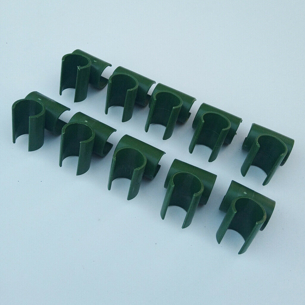 20Pcs Plant Stakes Connectors Plastic Cross Clips Plant Support Clamp 8+11mm