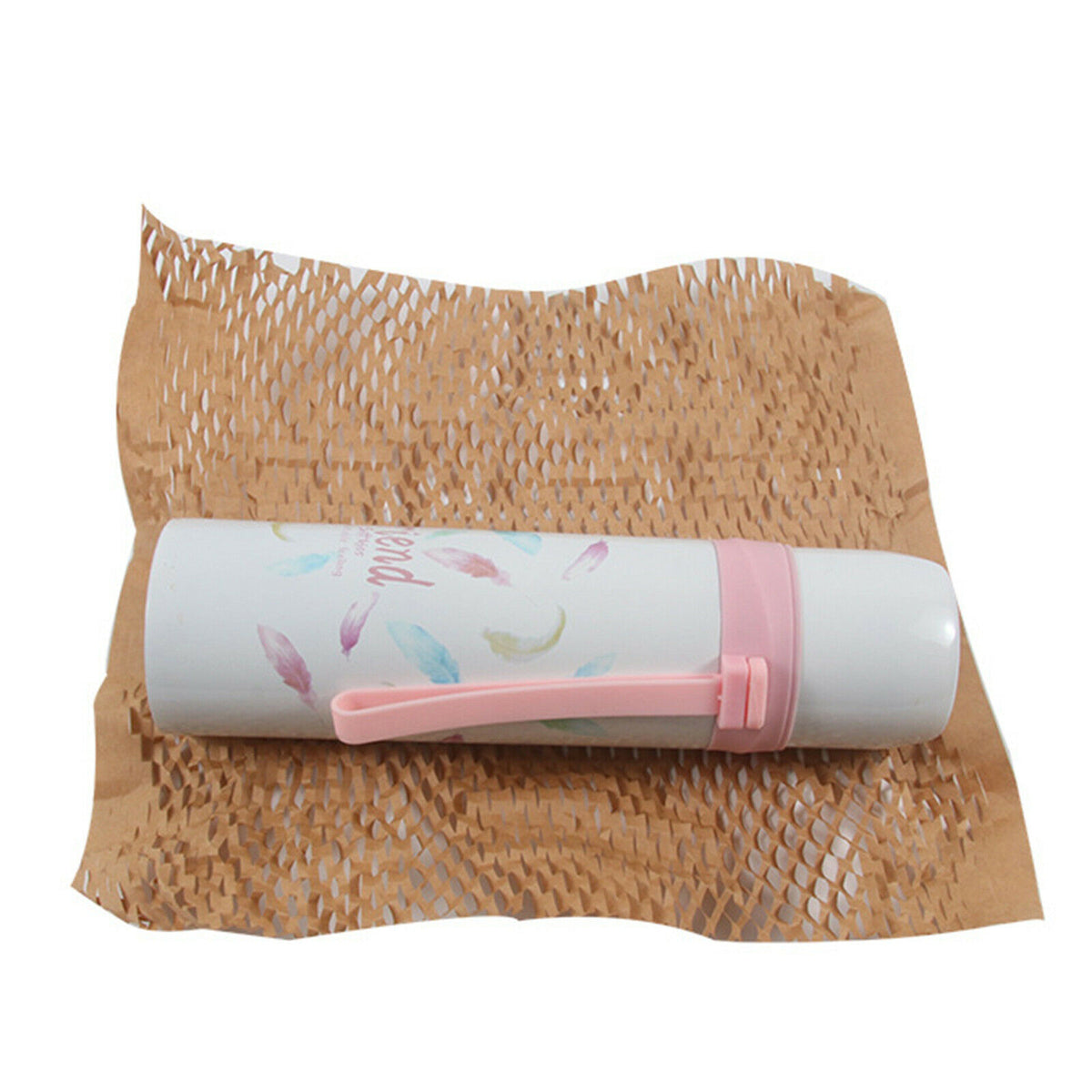 100 Sheets Honeycomb Padding Paper, Eco-Friendly Bubble Kraft Paper Wrapping for