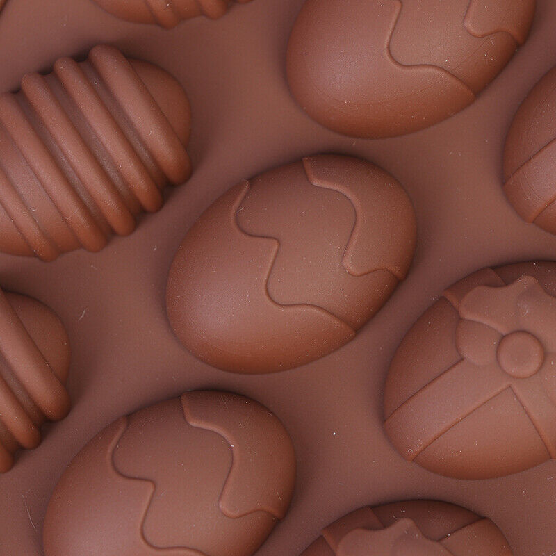 15 Holes Easter Eggs Silicone Chocolate Mold Cake Molds Fondant Ice Cube .l8