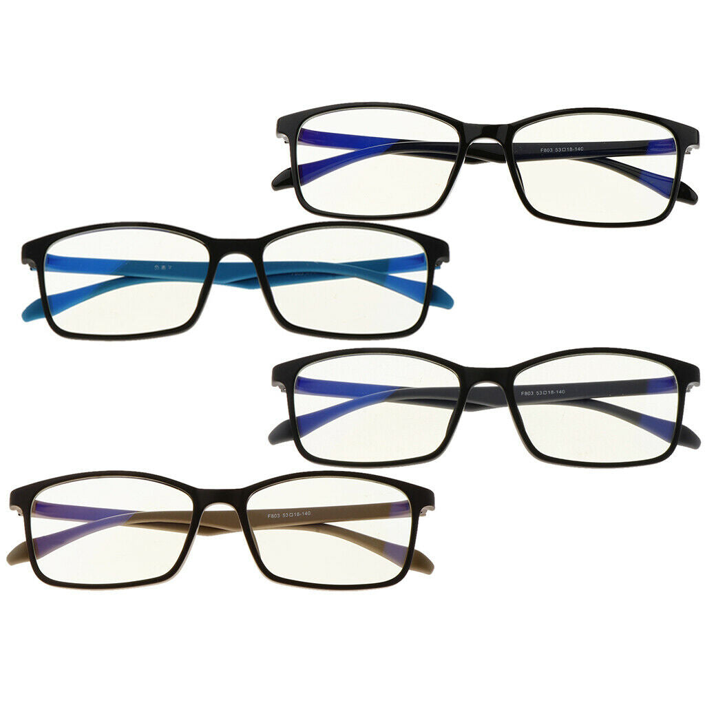 Ultralight Glasses Frames Blue Light Blocking Glasses Unisex Black Blue