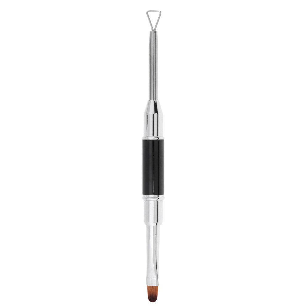 2 Way Nail Art Painting Drawing DIY Brush Pen Nail Polish Remover Scraper 1#