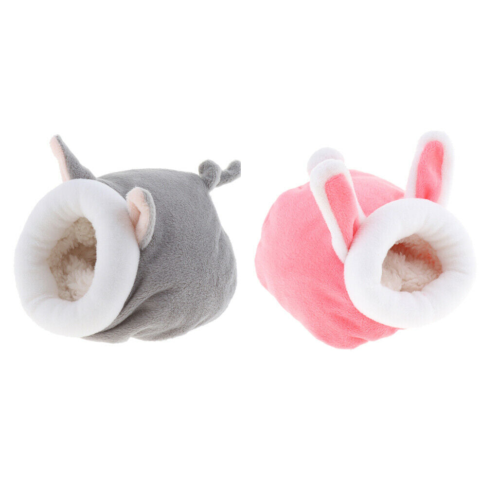 2Pcs Hamster Guinea-Pig Bed Animals Pet Warm Hanging Cage Bed Chinchilla