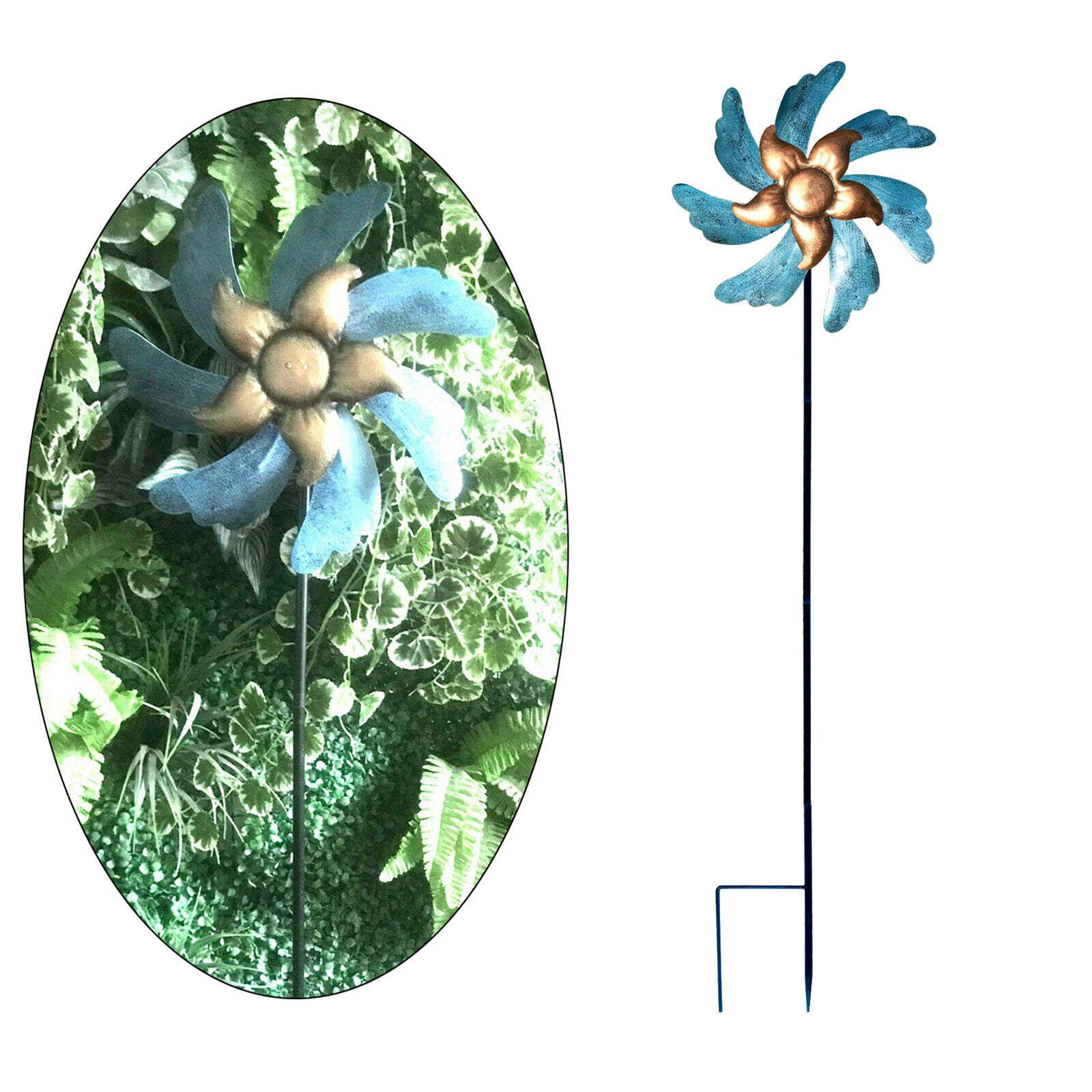 Windmill Outdoor Garden Patio Stake Holiday Decor Wind Mills Wind Catcher