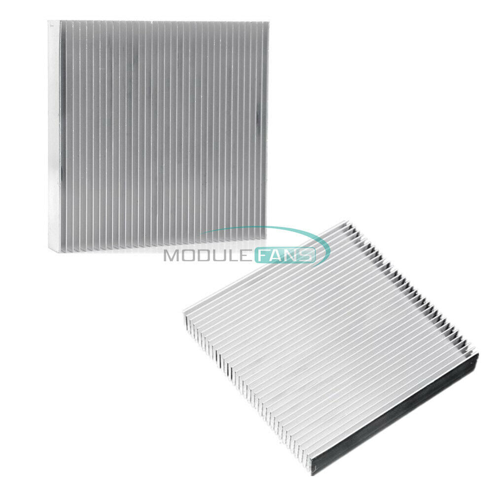 Heat Sink 90x90x15mm Aluminum Cooling LED Power IC Transistor DC Converter