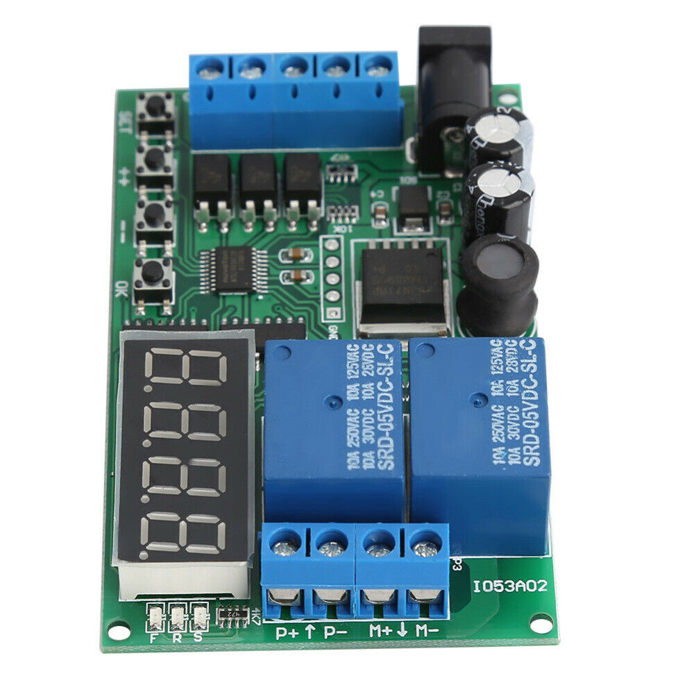 5V - 24V Motor Forward / Reverse Controller Timing Delay Time Cycles Relay