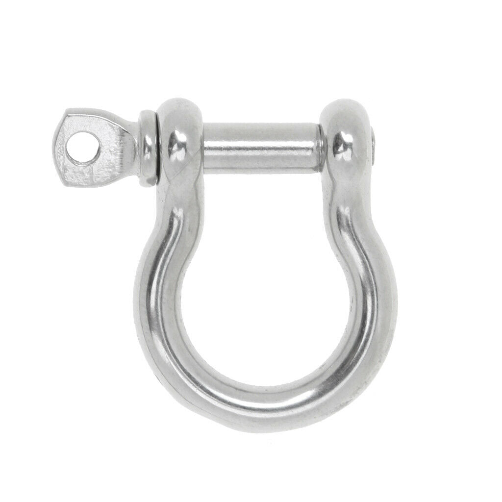 3 Pieces of D Ring Shackle Boat Anchor Shackle 304 Stainless Steel Chain Shackle