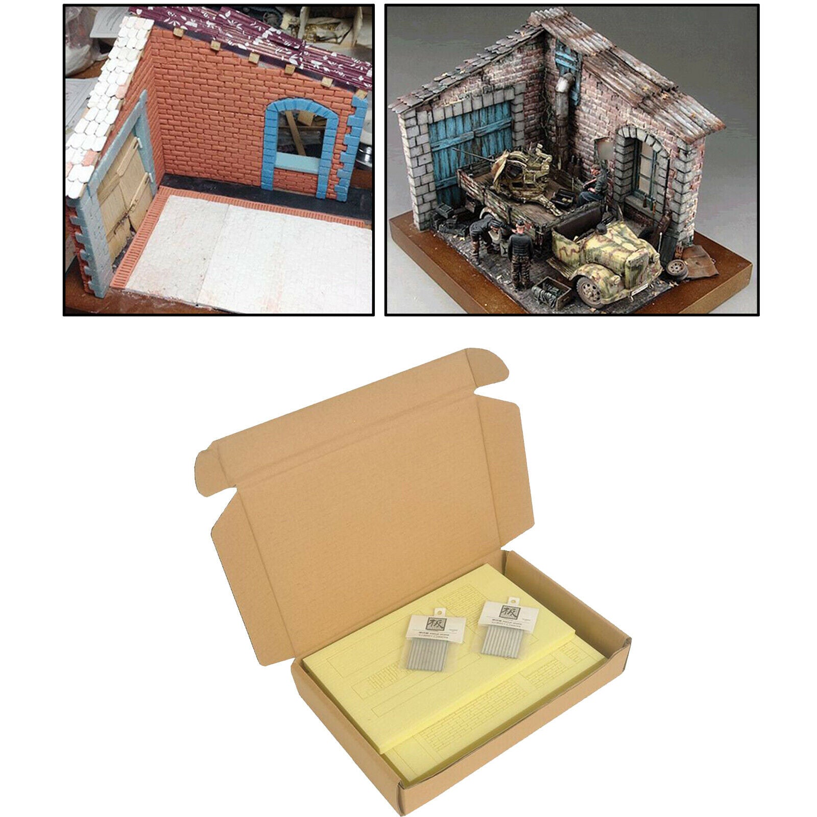 Hobby Building Puzzles Kits Ruins House Architecture 1/35 Scale War Layouts
