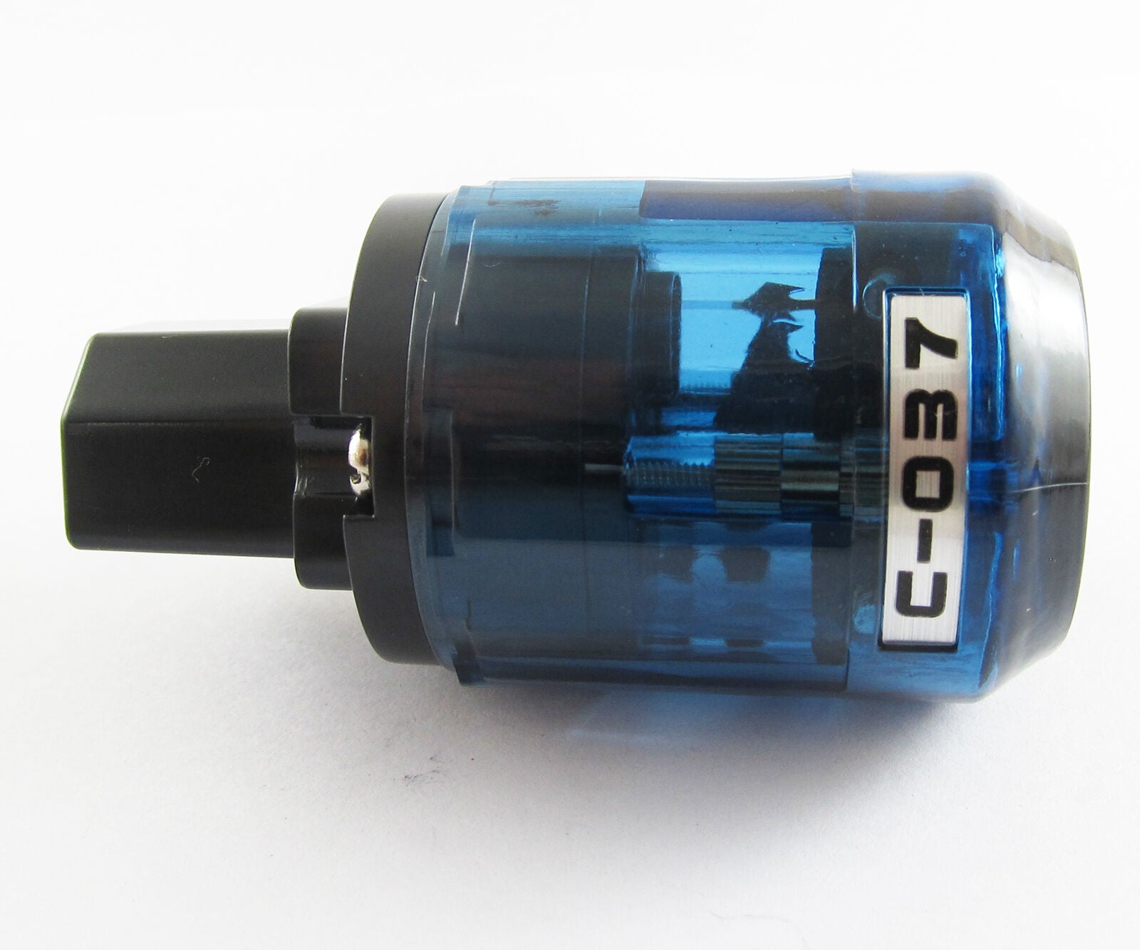 5pcs Pure Copper C-037 3pin US Power Female IEC Connector for Audio Clear Blue