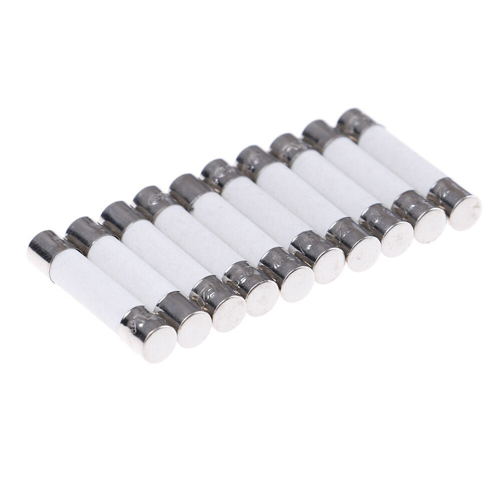 10 Pcs Microwave Ceramic Fuse Electric 20A 250V Home Supplies DIY 6x30mm.f XjSJ