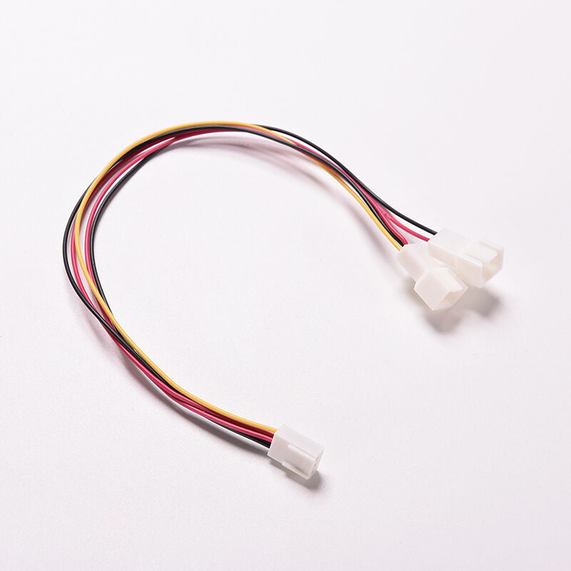 15cm 3 Pin 1 Female to 2 Male PC Case Fan Power Splitter Motherboard CableJcJ Tt