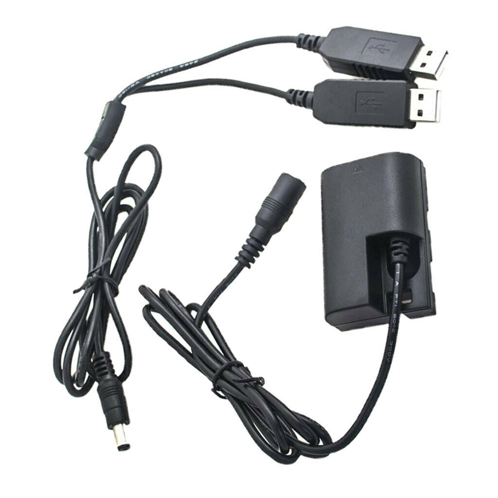 LPE6 Battery Power Pack USB DC Coupler DR-E6 for Canon 60Da 70D 80D 5D 6D 7D