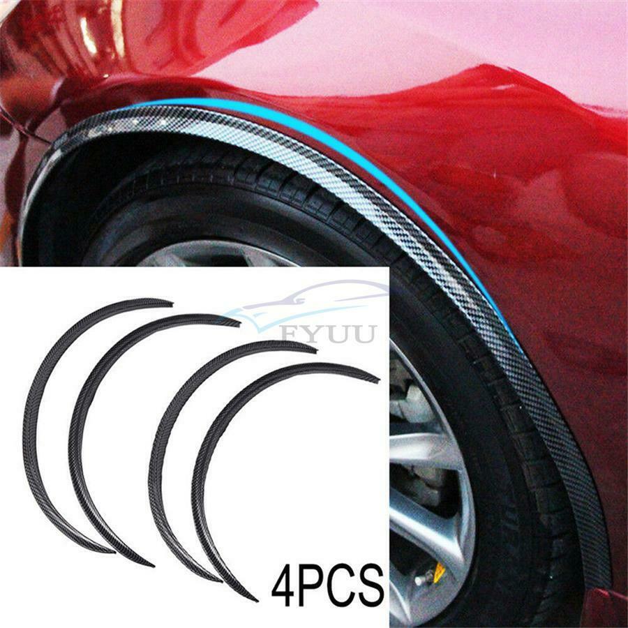 4 Pieces 28.7" Vehicle Wheel Trims Wheel Eyebrow Protection Strip For All Cars