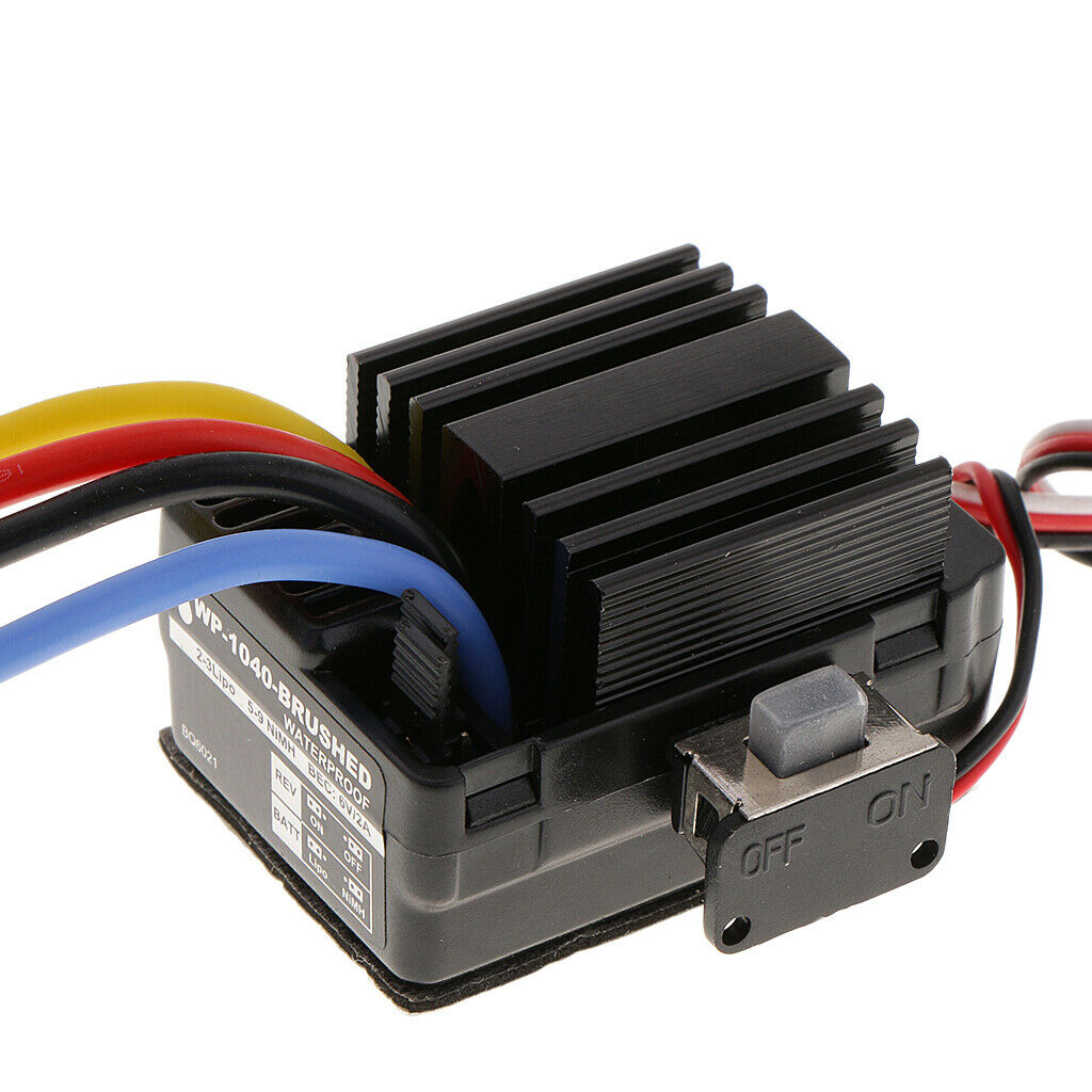 60A ESC Brushed Waterproof Fwd / Rev Built In 5V 2A BEC For RC Boat Models
