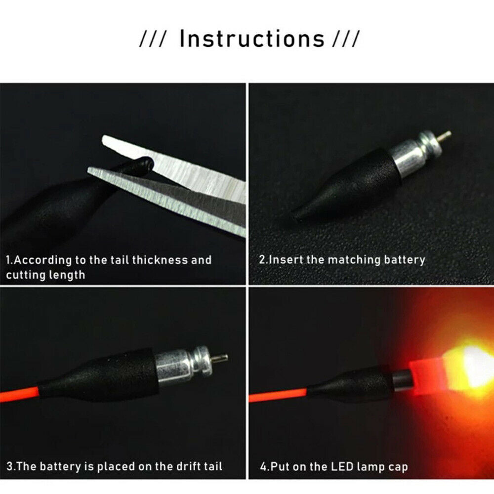 Color Floats Accessory Light Stick with CR425 Battery Indicator Fishing Float