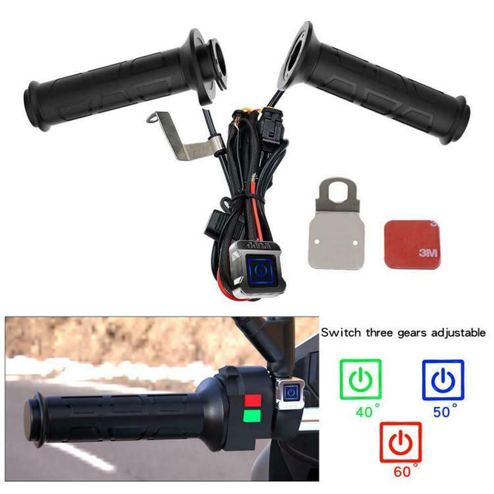 Universal Hot Grip Electric Hand Heated Grips Handlebar Warmer Motorcycle ATV